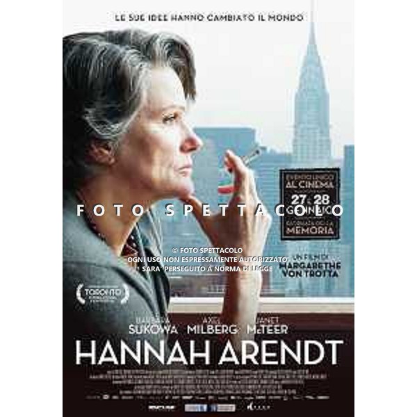 Hannah Arendt - Locandina Film ©Ripley\'s Film, Nexo Digital