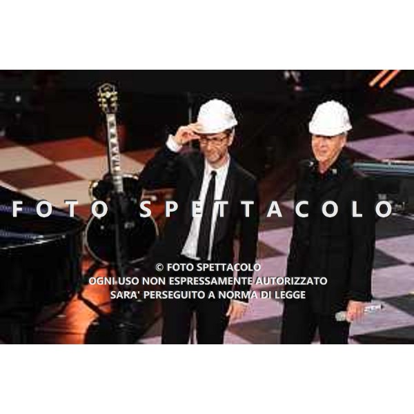 Sanremo 2014 - Seconda Serata - Fabio Fazio e Claduio Baglioni